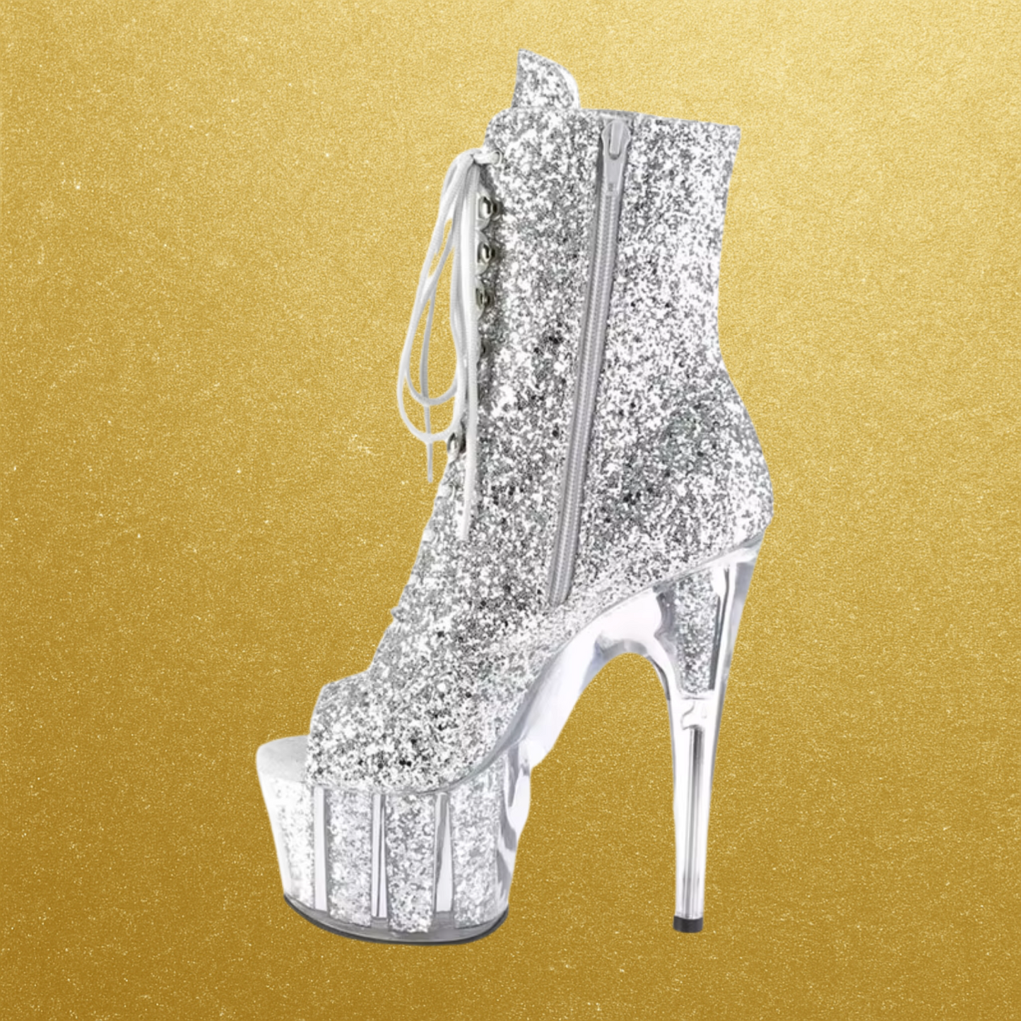 7in Queen Bling Platform Booties