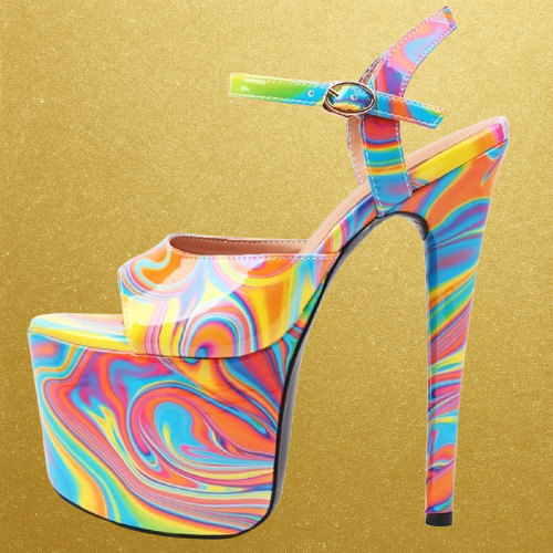 7in Sexy Print Platform Heels