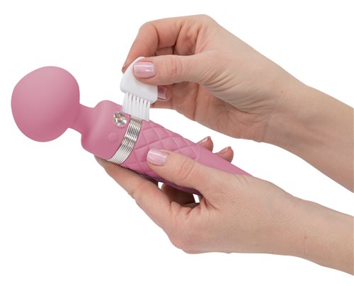 PILLOW TALK SULTRY ROTATING WAND PINK