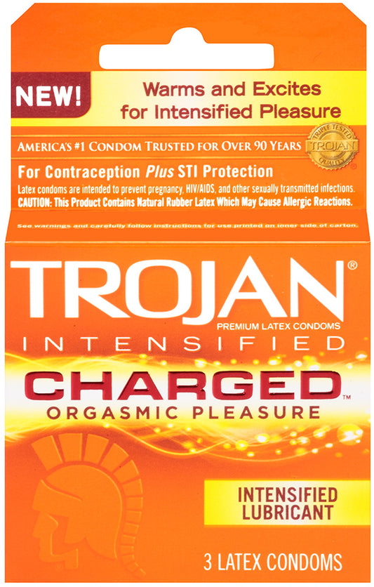 TROJAN INTENSIFIED CHARGED 3 PACK