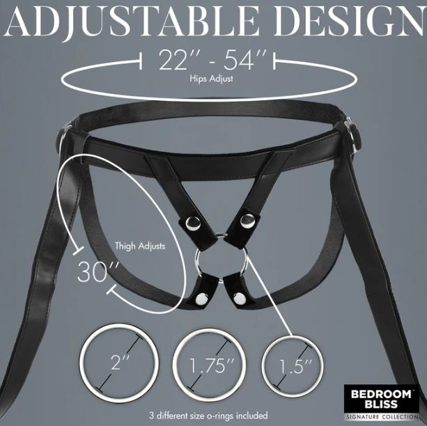 BB VELVET KISS STRAP ON HARNESS