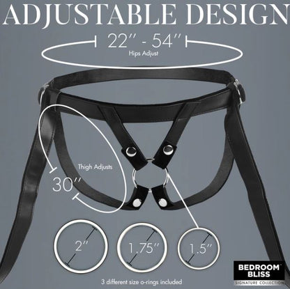 BB VELVET KISS STRAP ON HARNESS