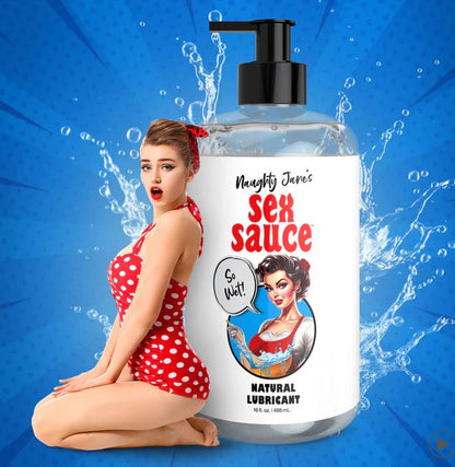 SS NAUGHTY JANES SEX SAUCE NATURAL LUBE 16 OZ