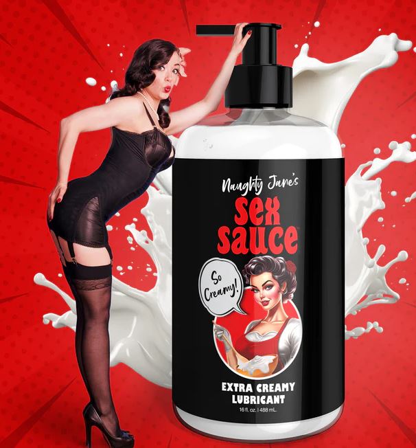 SS NAUGHTY JANES SEX SAUCE EXTRA CREAMY LUBE 16 OZ