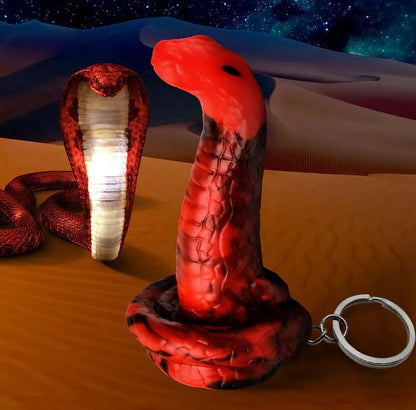 CREATURE COCKS KING COBRA SILICONE KEYCHAIN