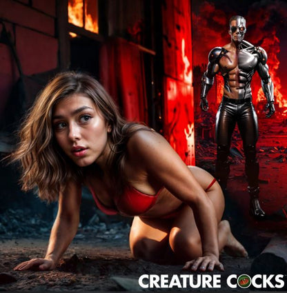 CREATURE COCKS CYBORG COCK THRUSTING & VIBRATING DILDO