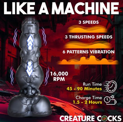 CREATURE COCKS CYBORG COCK THRUSTING & VIBRATING DILDO