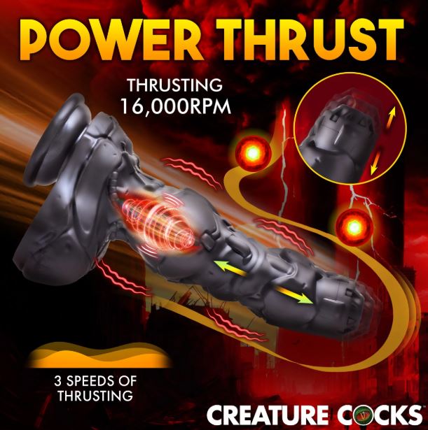 CREATURE COCKS CYBORG COCK THRUSTING & VIBRATING DILDO