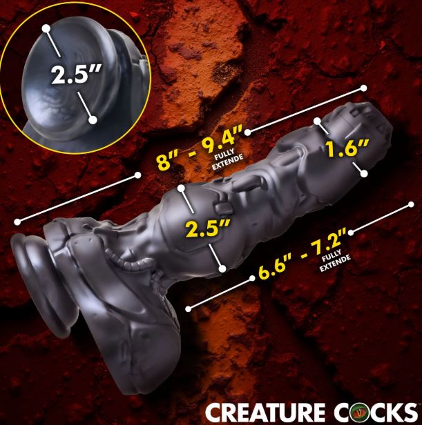 CREATURE COCKS CYBORG COCK THRUSTING & VIBRATING DILDO