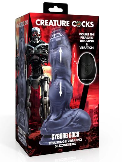 CREATURE COCKS CYBORG COCK THRUSTING & VIBRATING DILDO