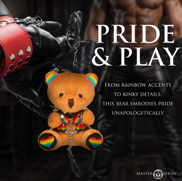 MASTER SERIES PRIDE BEAR KEYCHAIN