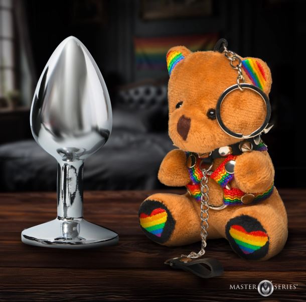 MASTER SERIES PRIDE BEAR KEYCHAIN
