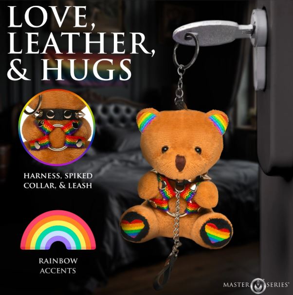 MASTER SERIES PRIDE BEAR KEYCHAIN
