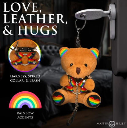 MASTER SERIES PRIDE BEAR KEYCHAIN