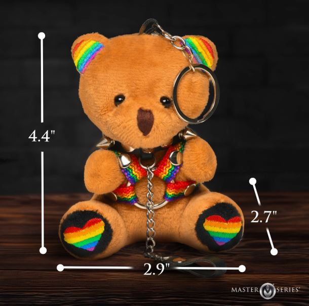 MASTER SERIES PRIDE BEAR KEYCHAIN
