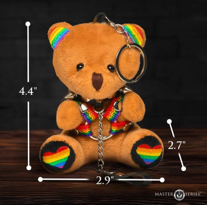 MASTER SERIES PRIDE BEAR KEYCHAIN