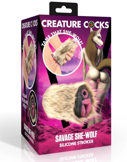 CREATURE COCKS SAVAGE SHE-WOLF SILICONE STROKER