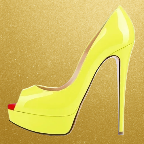 6in Sexy Peep-Toe Platform Heels