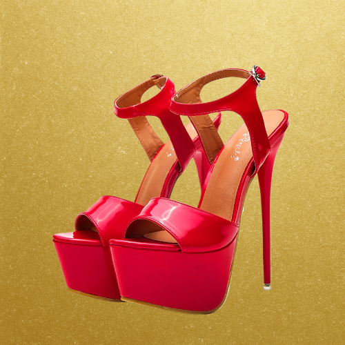 7in  Ankle Buckle Platform Heels