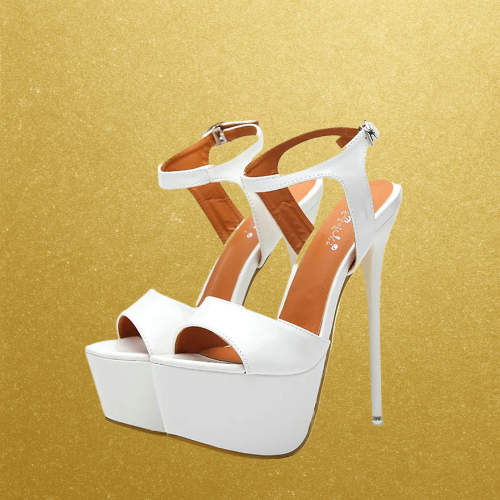 7in  Ankle Buckle Platform Heels