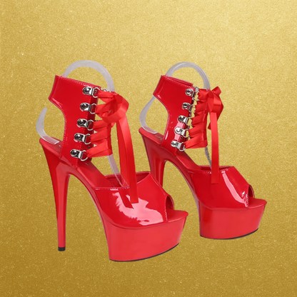 7in Laced Babydoll Platform Heels