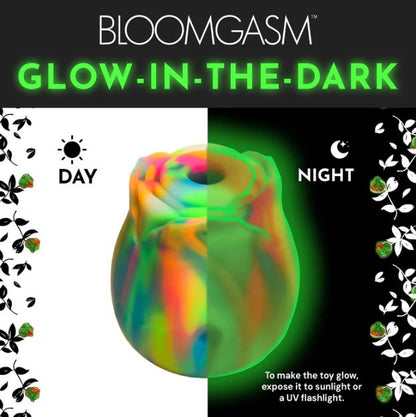 GLOW ROSE GLOW-IN-THE-DARK CLIT STIMULATOR
