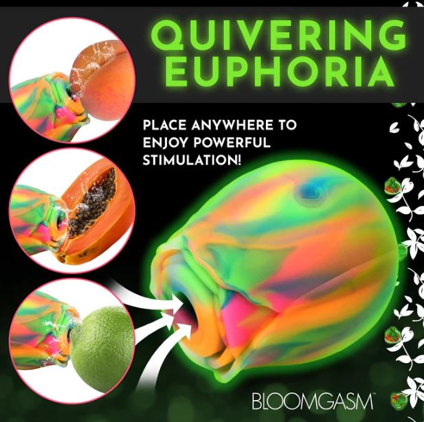 GLOW ROSE GLOW-IN-THE-DARK CLIT STIMULATOR