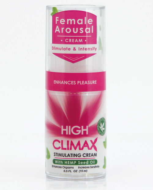 HIGH CLIMAX FEMALE STIMULANT W/HEMP SEED OIL 1/2 OZ