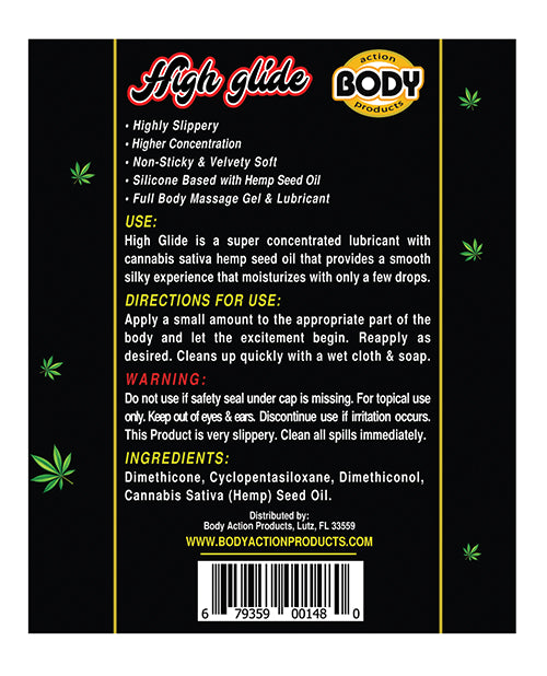 HIGH GLIDE EROTIC LUBRICANT 2.3 OZ BOTTLE