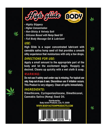 HIGH GLIDE EROTIC LUBRICANT 2.3 OZ BOTTLE