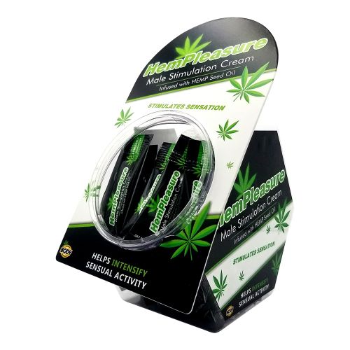 HEMPLEASURE FOR MEN SAMPLE PACKET 50 PC FISHBOWL DISPLAY