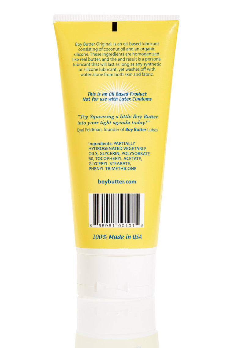 BOY BUTTER ORIGINAL FORMULA 6 OZ LUBE TUBE