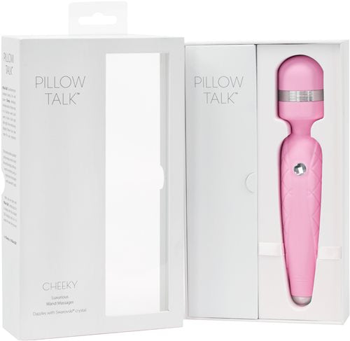 PILLOW TALK CHEEKY WAND W/SWAROVSKI CRYSTAL PINK