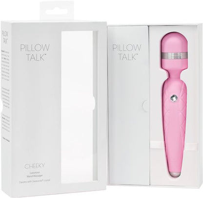 PILLOW TALK CHEEKY WAND W/SWAROVSKI CRYSTAL PINK