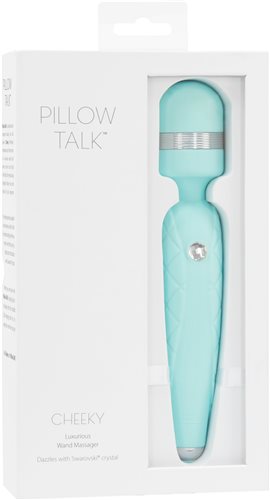 PILLOW TALK CHEEKY WAND VIBE W/ SWAROVSKI CRYSTAL TEAL