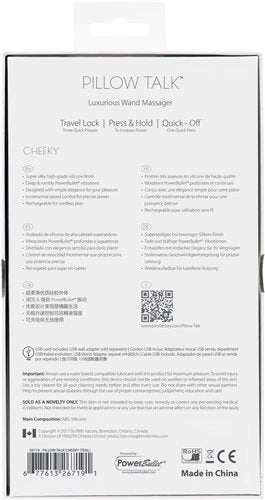 PILLOW TALK CHEEKY WAND VIBE W/ SWAROVSKI CRYSTAL TEAL