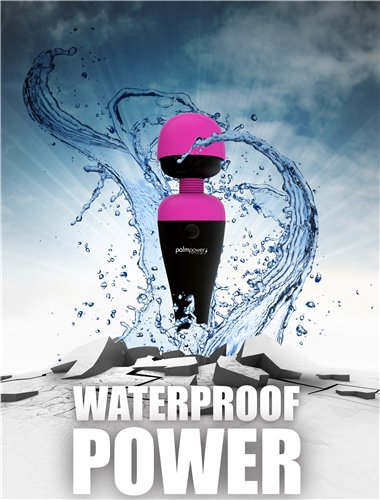 PALM POWER MASSAGER FUSCHIA RECHARGEABLE WATERPROOF
