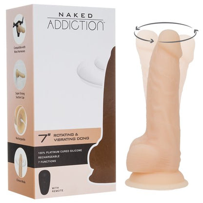 NAKED ADDICTION 7IN ROTATING & VIBRATING DONG