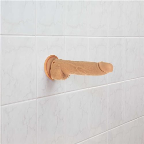 NAKED ADDICTION 9IN CARAMEL THRUSTING DONG W/ REMOTE