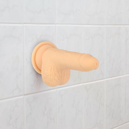 NAKED ADDICTION 6.5IN VANILLA THRUSTING DONG W/ REMOTE