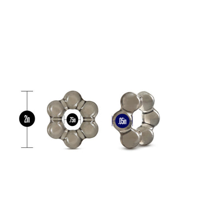 STAY HARD THICK BEAD COCK RING BLACK