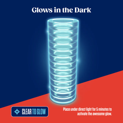 RIZE RIBZ GLOW IN THE DARK SELF LUBRICATING STROKER CLEAR