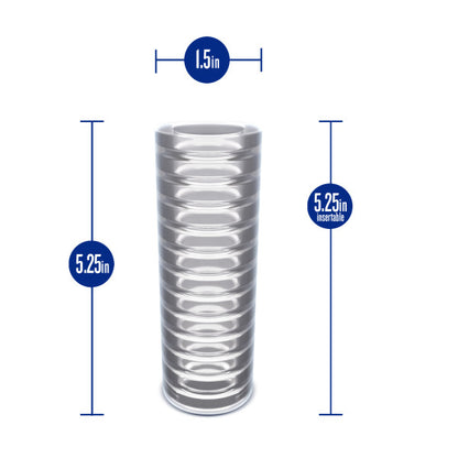 RIZE RIBZ GLOW IN THE DARK SELF LUBRICATING STROKER CLEAR