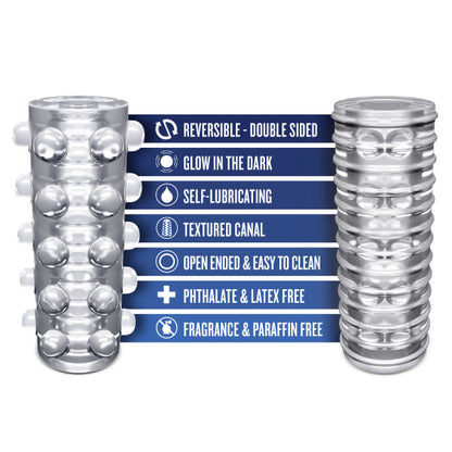 RIZE SWICH GLOW IN THE DARK SELF LUBRICATING STROKER CLEAR