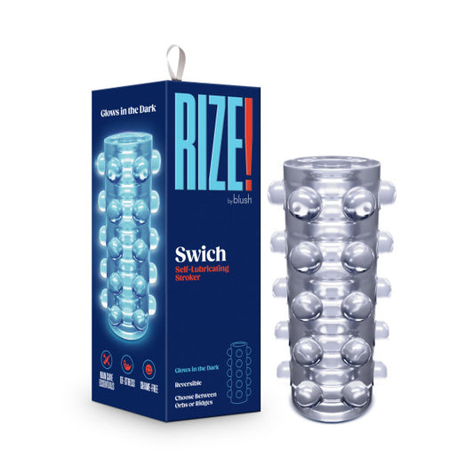 RIZE SWICH GLOW IN THE DARK SELF LUBRICATING STROKER CLEAR
