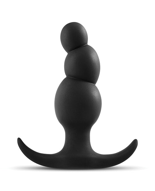 ANAL ADVENTURES PLATINUM STACKED PLUG BLACK