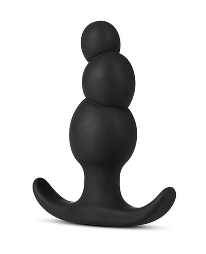 ANAL ADVENTURES PLATINUM STACKED PLUG BLACK