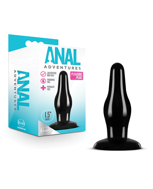 ANAL ADVENTURES PLEASURE PLUG BLACK