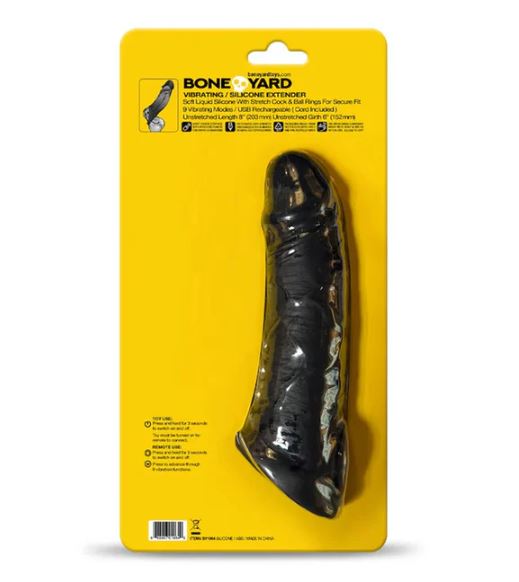 BONEYARD VIBRATING EXTENDER BLACK