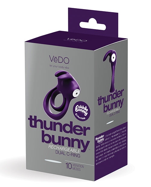VEDO THUNDER BUNNY DUAL RING RECHARGEABLE PERFECTLY PURPLE